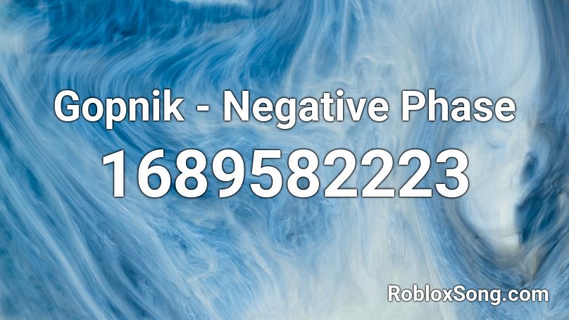 Gopnik - Negative Phase Roblox ID