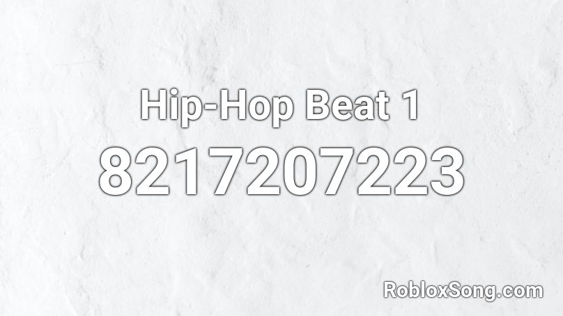 Hip-Hop Beat 1 Roblox ID