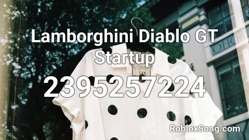 Lamborghini Diablo GT Startup Roblox ID