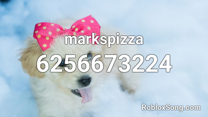 mark's pizzeria Roblox ID