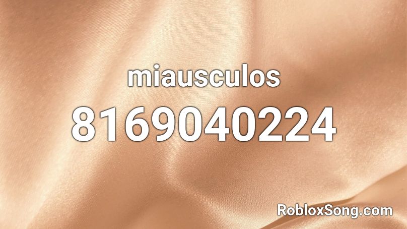 miausculos Roblox ID