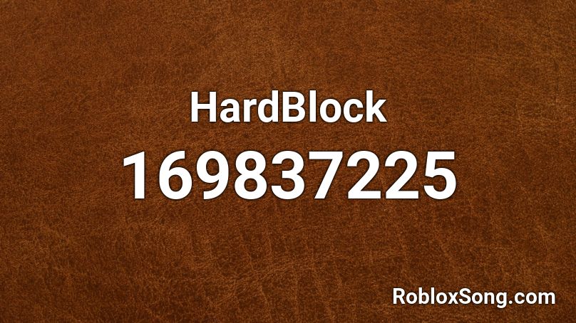 HardBlock Roblox ID