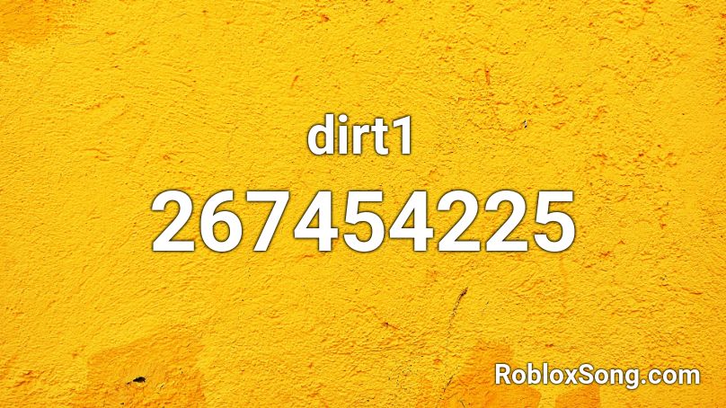 dirt1 Roblox ID