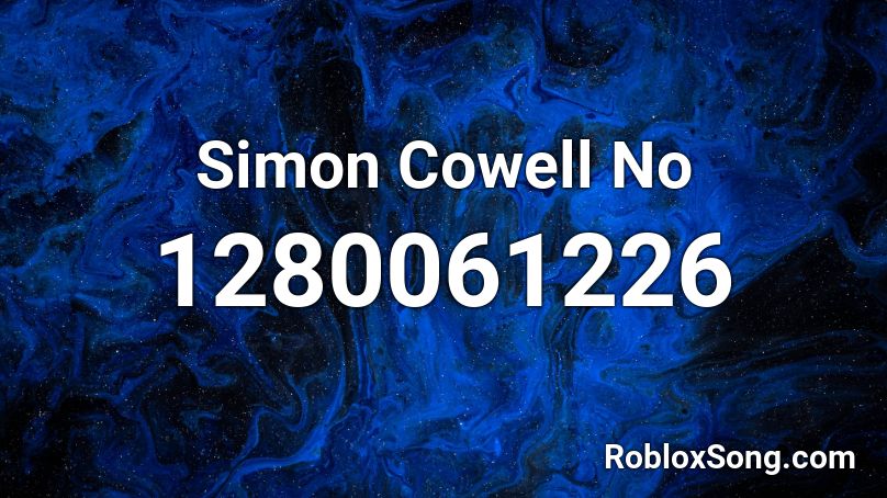 Simon Cowell No Roblox ID