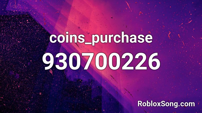 coins_purchase Roblox ID
