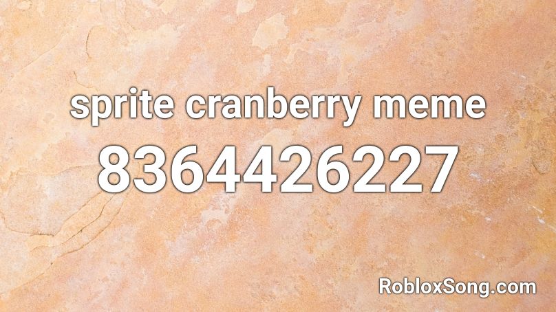 sprite cranberry meme Roblox ID
