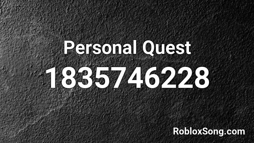 Personal Quest Roblox ID