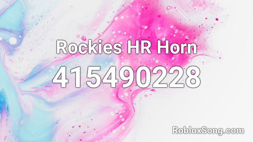 Rockies HR Horn Roblox ID