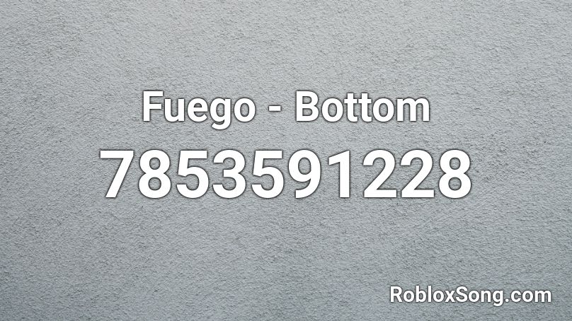 Fuego - Bottom Roblox ID