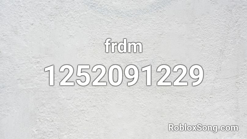 frdm Roblox ID