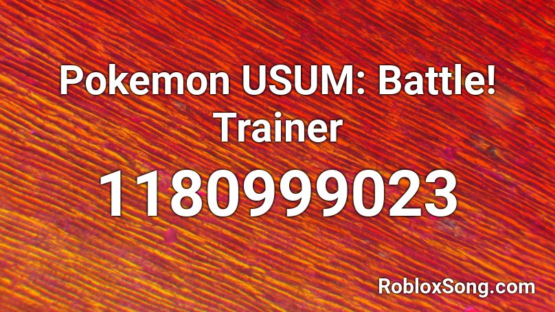 Pokemon USUM: Battle! Trainer Roblox ID