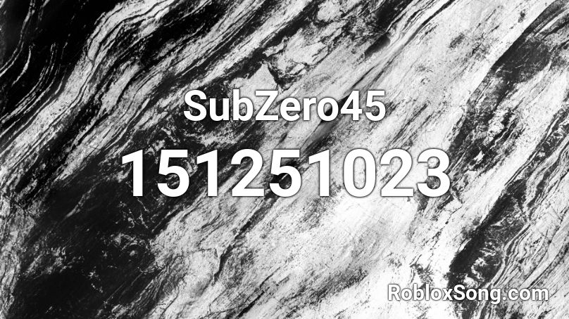 SubZero45 Roblox ID