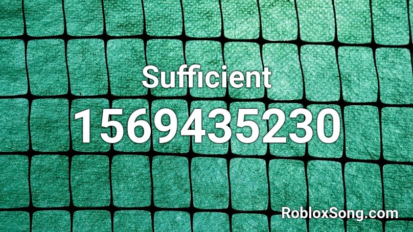 Sufficient Roblox ID
