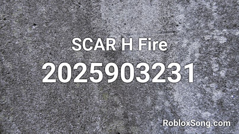 SCAR H Fire Roblox ID