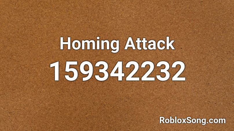 Homing Attack Roblox ID