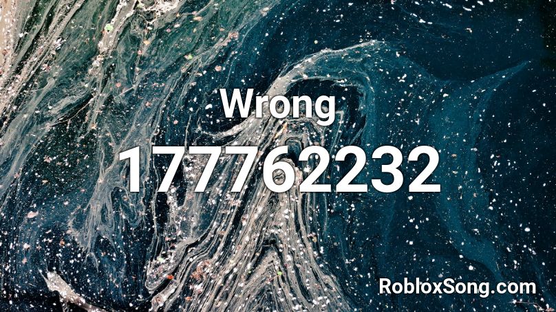 Wrong Roblox ID