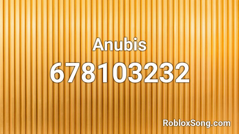 Anubis Roblox ID