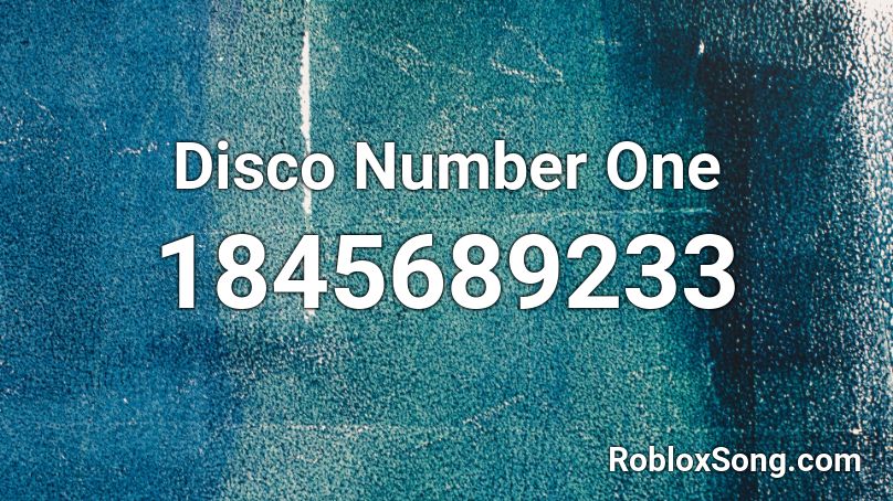 Disco Number One Roblox ID