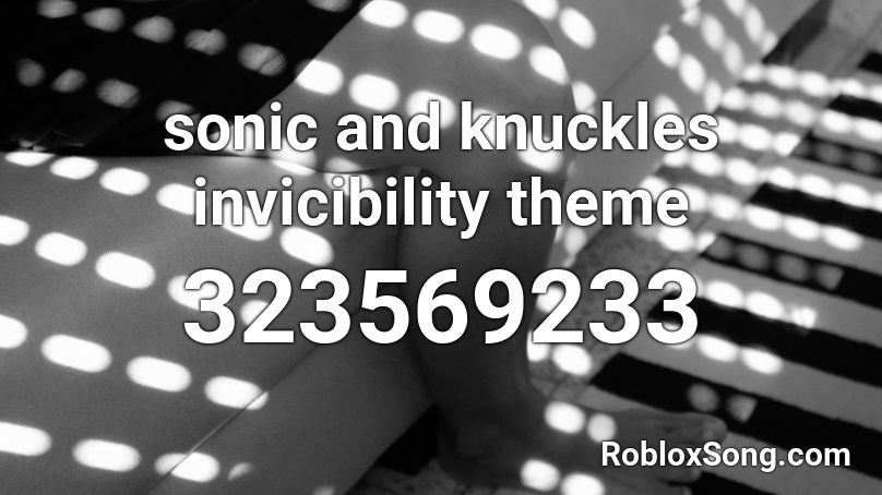 sonic and knuckles invicibility theme Roblox ID