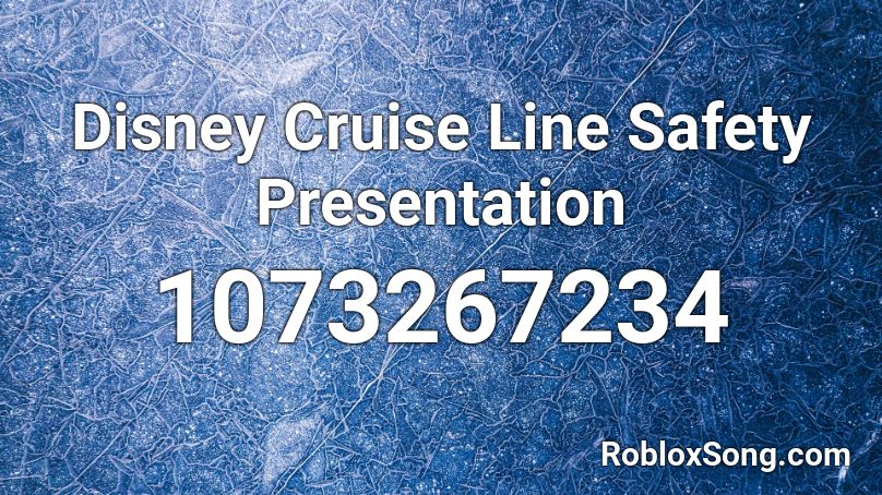 Disney Cruise Line Safety Presentation Roblox Id Roblox Music Codes - disney cruise line roblox