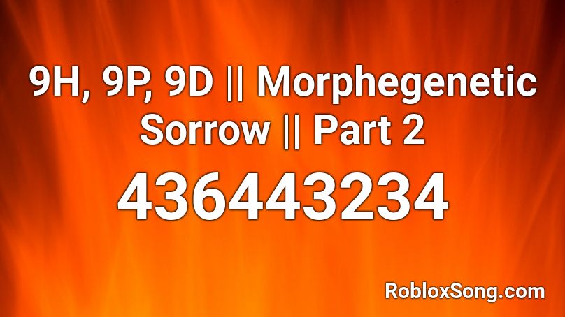 9H, 9P, 9D || Morphegenetic Sorrow || Part 2 Roblox ID