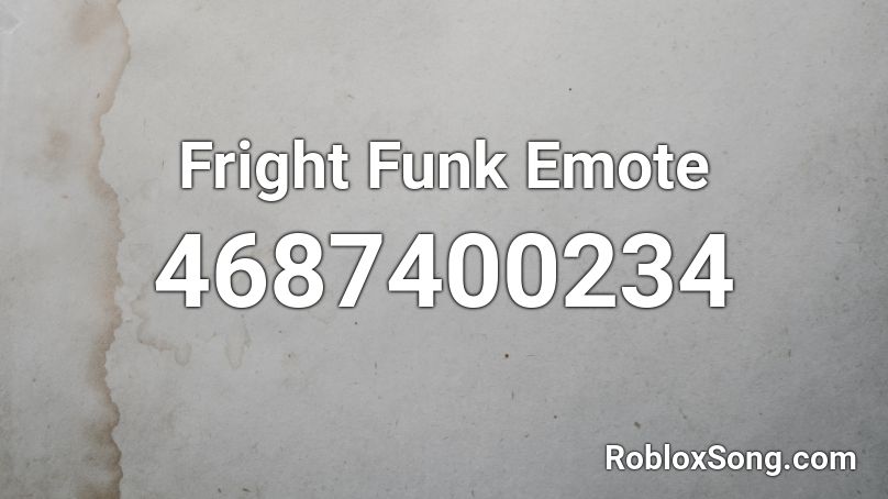Fright Funk Emote Roblox ID