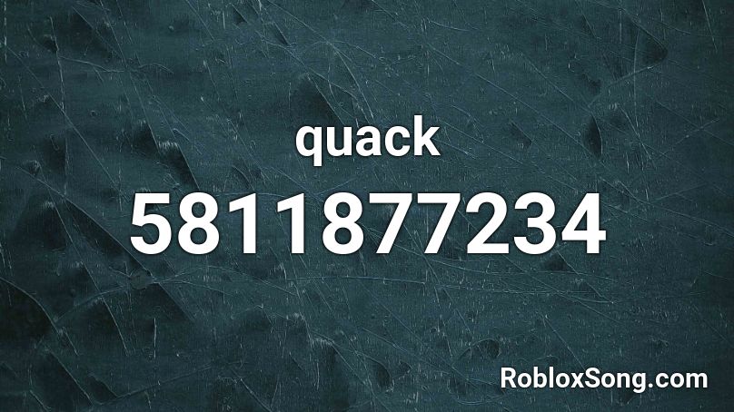 quack Roblox ID