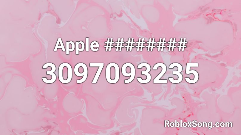 Apple ######## Roblox ID