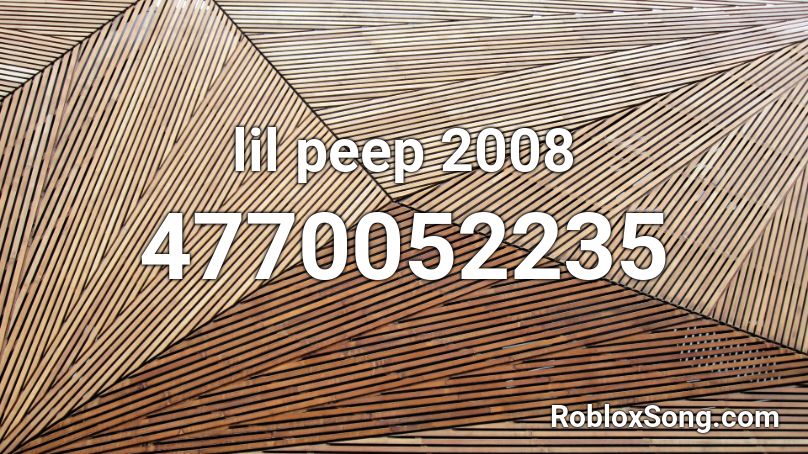 lil peep 2008 Roblox ID