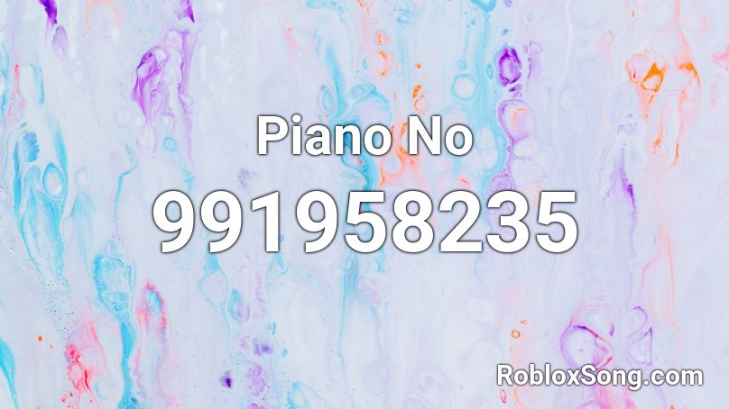 Piano No Roblox ID
