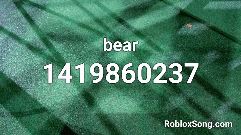 bear Roblox ID