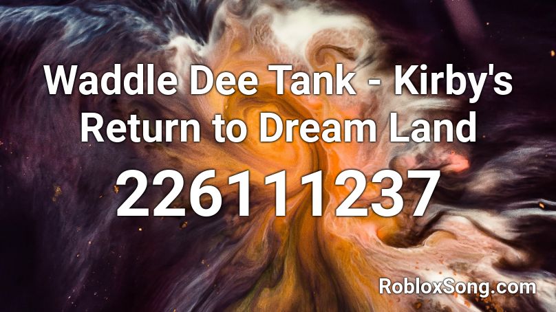 Waddle Dee Tank - Kirby's Return to Dream Land Roblox ID