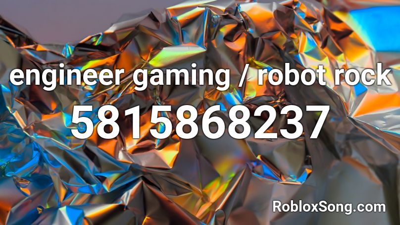 engineer gaming / robot rock Roblox ID