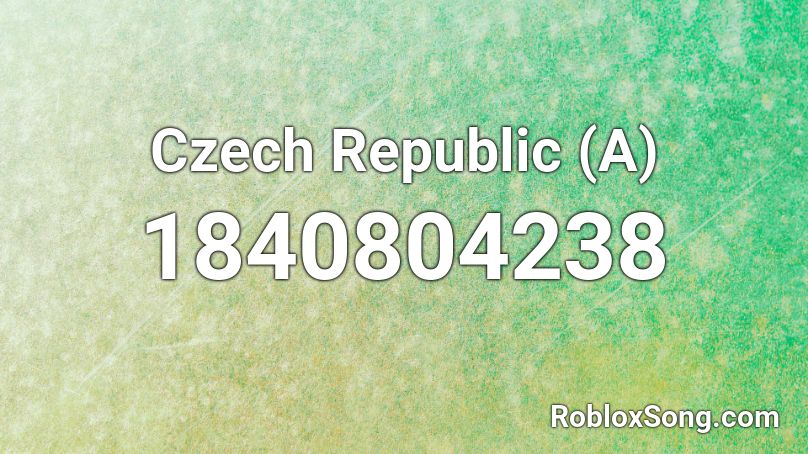 Czech Republic (A) Roblox ID