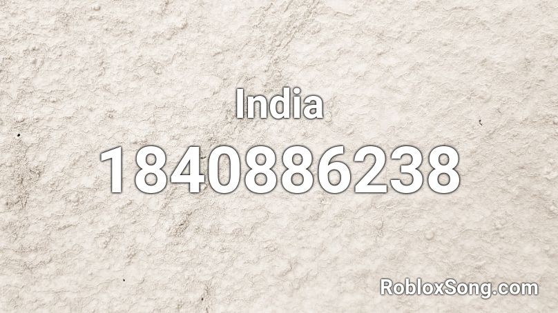 India Roblox ID