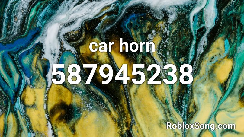 car horn Roblox ID