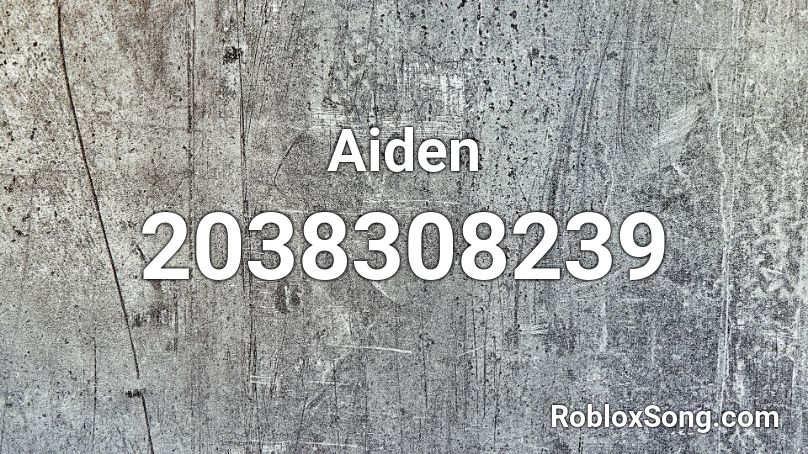 Aiden Roblox ID