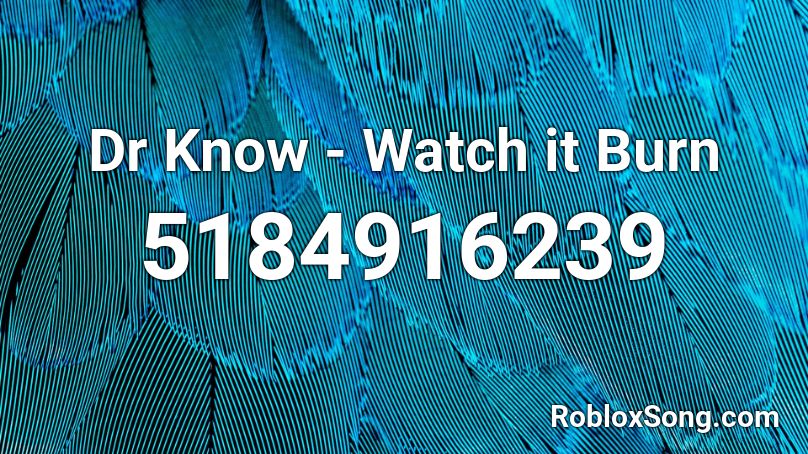 Dr Know - Watch it Burn Roblox ID