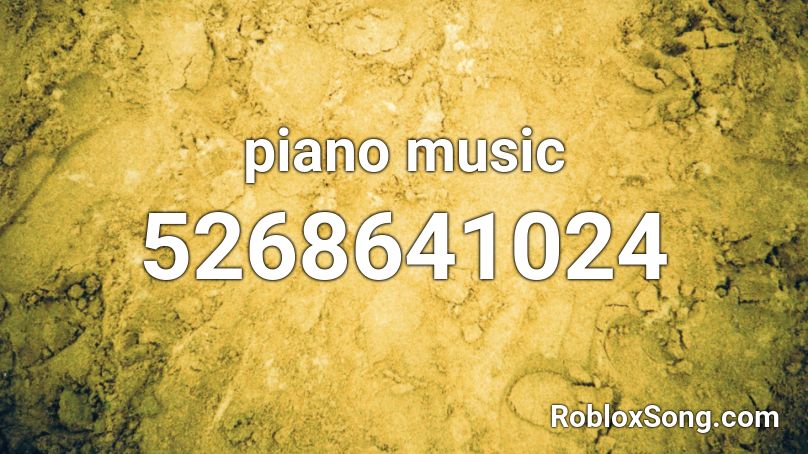 piano music Roblox ID