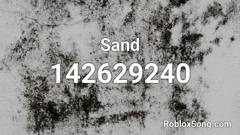 Sand Roblox ID