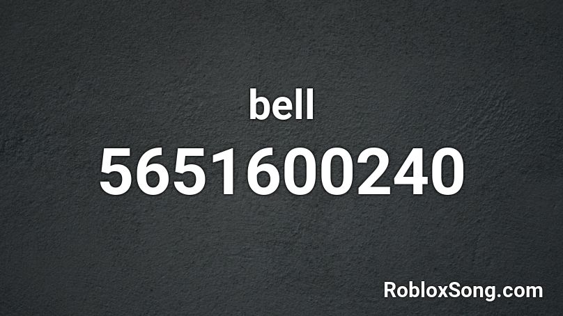 bell Roblox ID