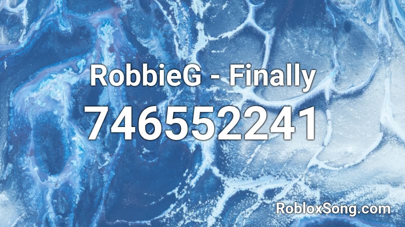 RobbieG - Finally Roblox ID