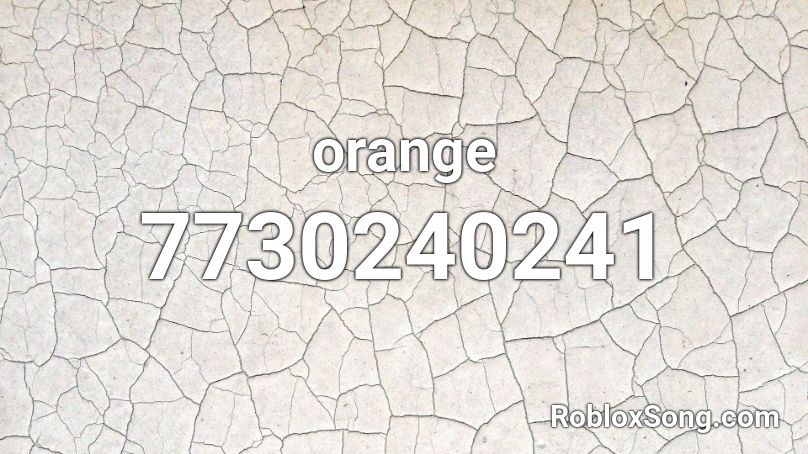 orange Roblox ID