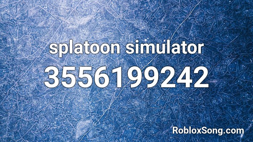 splatoon simulator Roblox ID