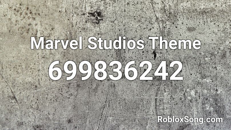 roblox id music code marvel song