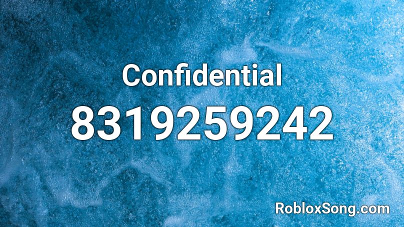 Confidential Roblox ID