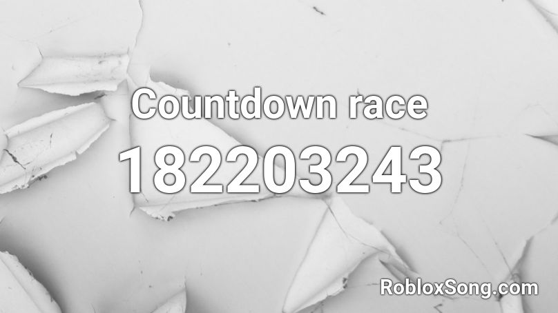 Countdown race Roblox ID