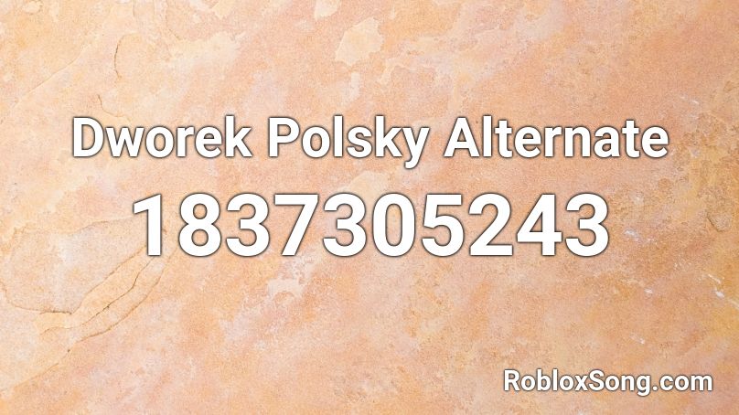 Dworek Polsky Alternate Roblox ID