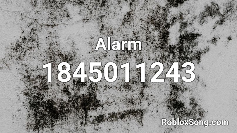 Alarm Roblox ID