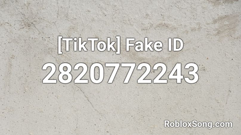 fake roblox id for voice chat